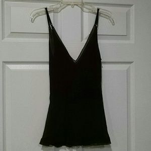 Sheer Black Top